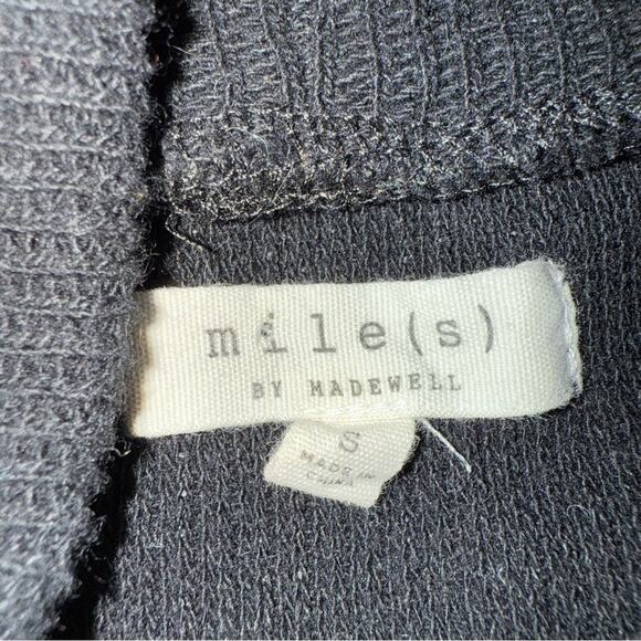 Miles by Madewell Women's Funnel Neck - Tie Sleeve Sweater Black Size Small - Picture 5 of 8
